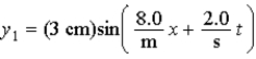<strong>Two harmonic waves are described by What is the magnitude of the speed (in m/s)of the two traveling waves?</strong> A)16 B)4.0 C)8.0 D)0.25 E)2.0