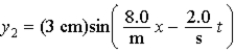 <strong>Two harmonic waves are described by What is the magnitude of the speed (in m/s)of the two traveling waves?</strong> A)16 B)4.0 C)8.0 D)0.25 E)2.0