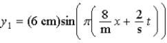 <strong>Two harmonic waves are described by From the choices given,determine the smallest positive value of x (in cm)corresponding to a node of the resultant standing wave.</strong> A)3 B)0.25 C)0 D)6 E)1.5