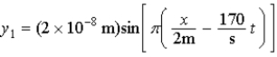 <strong>The superposition of two waves, And , Results in a wave with a frequency of</strong> A)85 Hz. B)170 Hz. C)85π Hz. D)340 Hz. E)170π Hz.