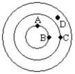 <strong>Exhibit 18-1 The figure below shows wave crests after a stone is thrown into a pond. Use this exhibit to answer the following question(s). Refer to Exhibit 18-1.The phase difference in radians between points A and C is</strong> A)0. B) . C)π. D) . E)2π