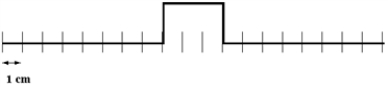 <strong>Two pulses are traveling towards each other at 10 cm/s on a long string at t = 0 s,as shown below. Which diagram below correctly shows the shape of the string at 0.5 s?</strong> A) B) C) D) E)