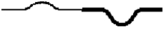 <strong>Two ropes are spliced together as shown. A short time after the incident pulse shown in the diagram reaches the splice,the rope's appearance will be that in</strong> A) B) C) D) E)