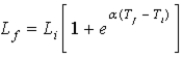 <strong>When the coefficient of linear expansion,α,and the temperature change,T<sub>f</sub> − T<sub>i</sub>,are large,a length L<sub>i</sub> of a solid substance expands in length to</strong> A)L<sub>f</sub> = αL<sub>i</sub>(T<sub>f</sub> - T<sub>i</sub>). B)L<sub>f</sub> = L<sub>i</sub>[1 + α(T<sub>f</sub> - T<sub>i</sub>)]. C)L<sub>f</sub> = L<sub>i</sub>[1 + ln(α(T<sub>f</sub> - T<sub>i</sub>))]. D)   . E)   . <div style=padding-top: 35px> 