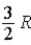 <strong>The molar specific heat at constant volume at 0°C of an ideal monatomic gas is</strong> A) . B)R. C) . D)2R. E) .