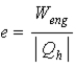 <strong>The thermal efficiency of a heat engine is given by</strong> A) . B) . C) . D)all of the formulas above. E)only (a)or (b)above.