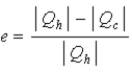 <strong>The thermal efficiency of a heat engine is given by</strong> A) . B) . C) . D)all of the formulas above. E)only (a)or (b)above.