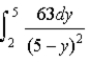 <strong>A uniform linear charge density of 7.0 nC/m is distributed along the y axis from y = 2 m to y = 5 m.Which of the following integrals is correct for the magnitude (in N/C)of the electric field at y = 0 on the y axis?</strong> A) B) C) D) E)none of these