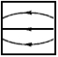 <strong>Which one of the diagrams below is not a possible electric field configuration for a region of space which does not contain any charges?</strong> A) B) C) D) E)