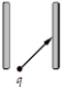 <strong>A positively charged particle is moving in the +y-direction when it enters a region with a uniform electric field pointing in the +x-direction.Which of the diagrams below shows its path while it is in the region where the electric field exists.The region with the field is the region between the plates bounding each figure.The field lines always point to the right.The x-direction is to the right;the y-direction is up.</strong> A) B) C) D) E)