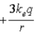 <strong>A series of 3 uncharged concentric spherical conducting shells surround a small central charge q.The potential at a point outside the third shell,at distance r from the center,and relative to V = 0 at ∞,is</strong> A) . B) . C) . D) . E) .