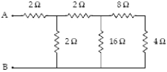 <strong>If the current in the 4.0-Ω resistor is 1.4 A,what is the magnitude of the potential difference,V<sub>A</sub> − V<sub>B</sub>? </strong> A)69 V B)55 V C)62 V D)48 V E)31 V