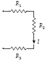 <strong>If R<sub>1</sub> = 10 Ω,R<sub>2</sub> = 15 Ω,R<sub>3</sub> = 20 Ω,and I = 0.50 A,at what rate is heat being generated in these resistors? </strong> A)29 W B)16 W C)22 W D)11 W E)1.1 W