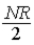 <strong>A circuit consists of 2N resistors,all of resistance R,connected as shown below.A potential difference V is applied to one end,and the other end is at ground potential.The equivalent resistance of the circuit is </strong> A) . B)R. C) . D)NR. E)2NR.