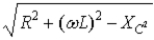 <strong>The total impedance Z of an RLC circuit driven by an ac voltage source at angular frequency ω is,</strong> A) B) C) D) E)