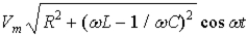 <strong>If the input to an RLC series circuit is V = V<sub>m</sub> cos ωt,then the current in the circuit is</strong> A) cos ωt B) C) D) E)