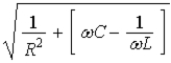 <strong>The impedance of the parallel RLC circuit shown is given by </strong> A) B) C) D) E)
