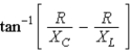 <strong>The phase angle between V and I is </strong> A) B) C) D) E)