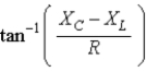 <strong>The phase angle between V and I is </strong> A) B) C) D) E)