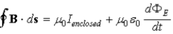 <strong>The correct form of Ampere's law for circuits with gaps in them is</strong> A)   . B)   . C)   . D)   . E)   . <div style=padding-top: 35px> 