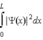 <strong>The wave function for a particle in a one-dimensional box is )Which statement is correct?</strong> A)This wavefunction gives the probability of finding the particle at x. B)|Ψ(x)|<sup>2</sup> gives the probability of finding the particle at x. C)|Ψ(x)|<sup>2</sup> Δx gives the probability of finding the particle between x and x + Δx. D) gives the probability of finding the particle at a particular value of x. E) gives the probability of finding the particle between x and x + Δx.