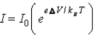 <strong>When a voltage ΔV is applied to a p-n junction diode at absolute temperature T,the current voltage relationship is</strong> A)   . B)   . C)   . D)   . E)   . <div style=padding-top: 35px> 