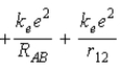 <strong>The diagram below shows the distance between the nuclei,p<sub>A</sub> and p<sub>B</sub>,and the electrons,e<sub>1</sub> and e<sub>2</sub>,in a hydrogen molecule.We would expect the electrostatic potential energy of this molecule to be  </strong> A)   . B)   . C)   . D)   . E)   . <div style=padding-top: 35px> 
