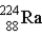 <strong>The chart below shows part of the radioactive series beginning with the isotope )The isotope marked with an X is </strong> A) . B) . C) . D) . E) .