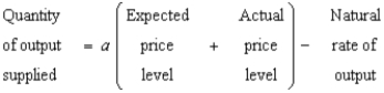 <strong>Which of the following correctly expresses why the short-run aggregate-supply curve slopes upward?</strong> A) B) C) D)