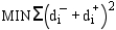 <strong>Which of the following formulas is a deviation-minimizing objective function for a goal programming problem?</strong> A) B) C) D)
