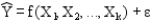 <strong>Which of the following represents a regression model?</strong> A) B) C) Y = f(X<sub>1</sub>, X<sub>2</sub>, ..., X<sub>k</sub>) D) Y = f(X<sub>1</sub>, X<sub>2</sub>, ..., X<sub>k</sub>) + ε