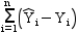 <strong>Error sum of squares (ESS) is computed as</strong> A) B) C) D)