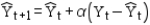 <strong>What is the correct form of the exponential smoothing model?</strong> A) B) C) D)