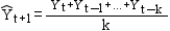 <strong>What is the correct form of the exponential smoothing model?</strong> A) B) C) D)