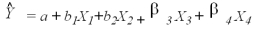 <strong>Bill wants to write the equation that demonstrates the model for explaining quarter-life crisis.He is using optimism,locus of control,income,and years since completing college as explanatory variables.Which of the following equations is most appropriate?</strong> A)   B)   C)   D)   E) none of the above <div style=padding-top: 35px> 