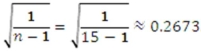 The competing hypotheses are   Assuming the Spearman rank correlation coefficient follows a normal distribution,the mean of this distribution is zero and the standard deviation is   . The value of the test statistic is   . At the 5% significance level,the critical value is 1.645.The p-value is   . Reject the null hypothesis.Conclude there is a positive correlation between husband's and wife's ratings.