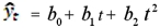 <strong>Which of the following formulas is used to make forecasts using the exponential trend model?</strong> A) B) C) D)