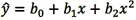 The curve representing the regression equation has a U-shape if b<sub>2</sub> > 0.