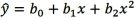 The fit of the regression equations and can be compared using the coefficient of determination R<sup>2</sup>.