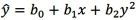 <strong>Which of the following is a quadratic regression equation?</strong> A) B) C) D)