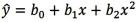 <strong>Which of the following is a quadratic regression equation?</strong> A) B) C) D)