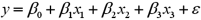 . a.Specify the competing hypotheses to determine whether the explanatory variables are jointly significant. b.At the 5% significance level,are the explanatory variables jointly significant? Explain. c.At the 5% significance level,is x<sub>2</sub> significant in explaining y? Explain. d.At the 5% significance level,is the slope coefficient attached to x<sub>3</sub> different from -2?