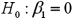 <strong>Consider the following simple linear regression model: .When determining whether x significantly influences y,the null hypothesis takes the form</strong> A) B) C) D)