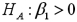 <strong>Consider the following simple linear regression model: .When determining whether there is a positive linear relationship between x and y,the alternative hypothesis takes the form</strong> A) B) C) D)