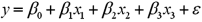 <strong>Exhibit 15-5.The accompanying table shows the regression results when estimating . Refer to Exhibit 15-5.When testing whether or not x<sub>1</sub> and x<sub>2</sub> are jointly significant,the null hypothesis is</strong> A) B) C) D)