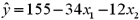 <strong>A regression equation was estimated as .If and ,the predicted value of y would be:</strong> A)29. B)77. C)233. D)281.