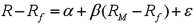<strong>The capital asset pricing model is given by: ,where = expected return on the market, = risk-free market return,and = expected return on a stock or portfolio of interest.The response variable in this model is:</strong> A) . B) . C) . D)