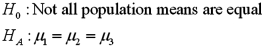 <strong>Exhibit 13.5 A police chief wants to determine if crime rates are different for four different areas of the city (East(1),West(2),North(3),and South(4)sides),and obtains data on the number of crimes per day in each area.The one-way ANOVA table and Tukey's confidence intervals are shown below. Refer to Exhibit 13.5.The competing hypotheses about the mean crime rates are:</strong> A) B) C) D)