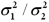 The estimator of used in the inference regarding the ratio of two population variances is .