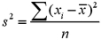 <strong>Which of the following is the formula for the sample variance s<sup>2</sup> when used as an estimate of σ<sup>2</sup> for a random sample of n observations from a population?</strong> A) B) C) D)